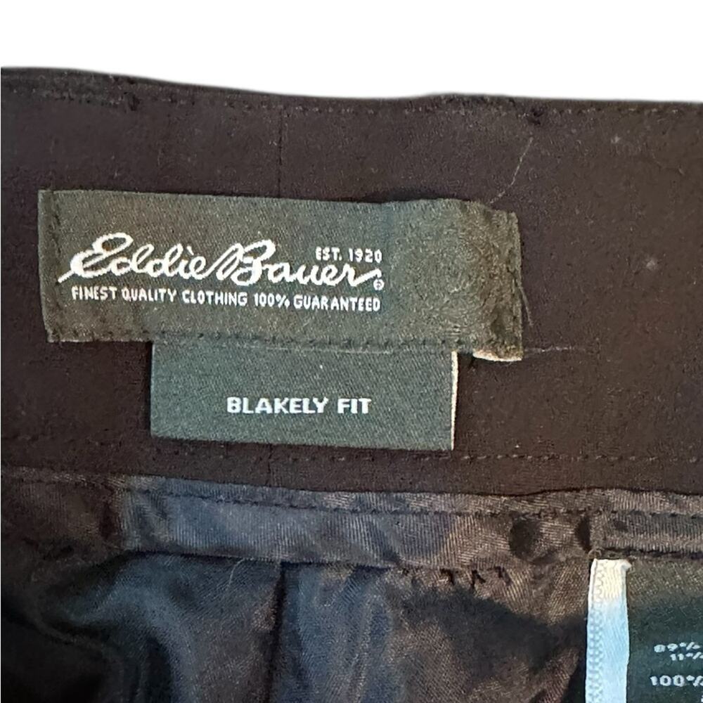 Eddie Bauer Blakely Fit Black Wide-Leg Trousers Size 14 EUC - Picture 7 of 15